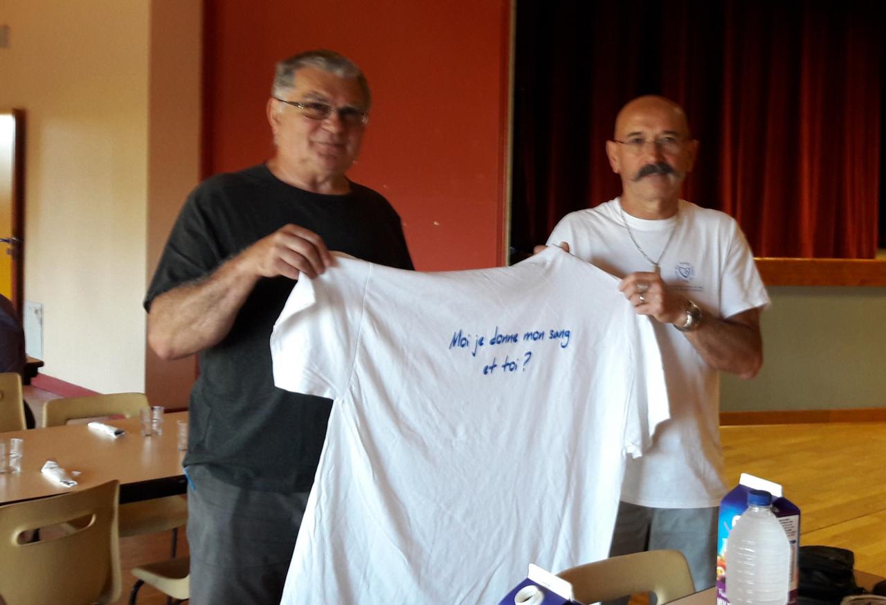 Pierre VIGIER: 220 ème don à Chabanais le 18 juillet 2016